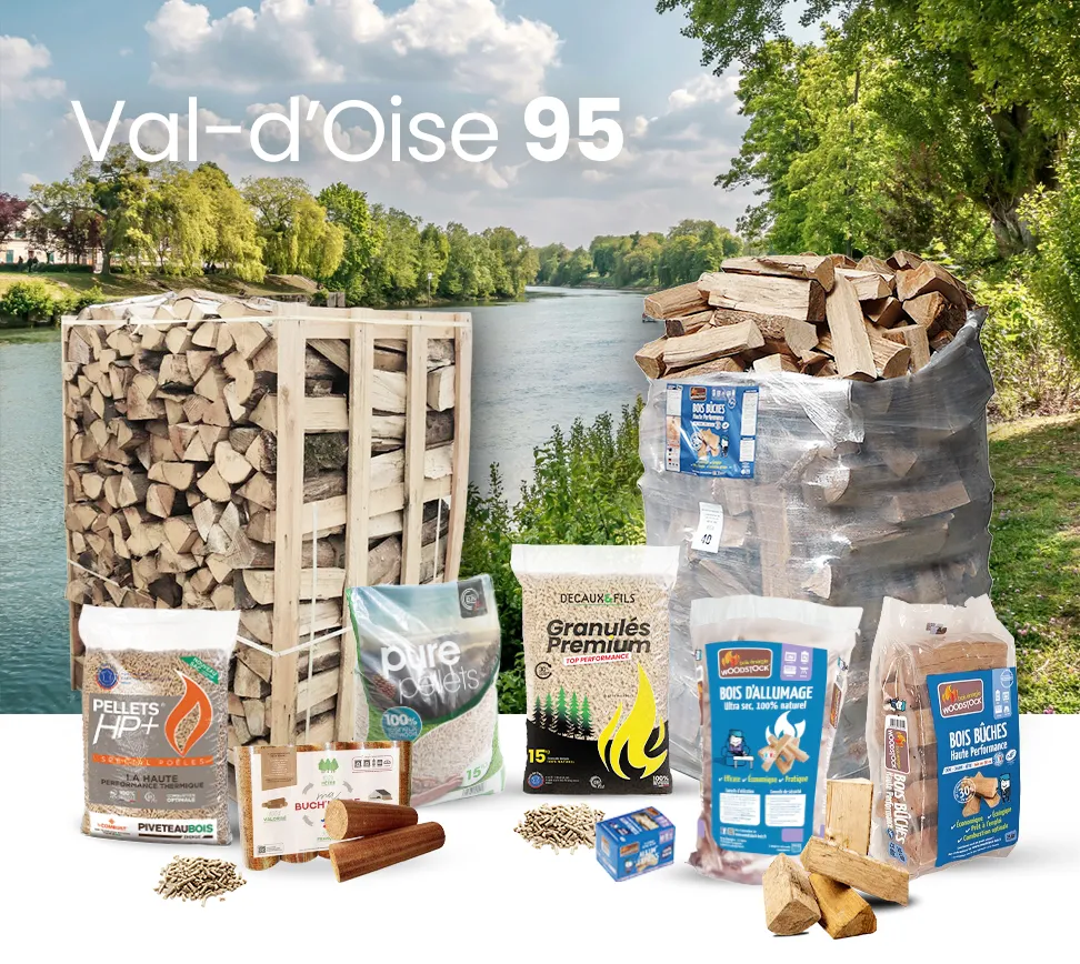 Pellets de bois dans le Val-d'Oise